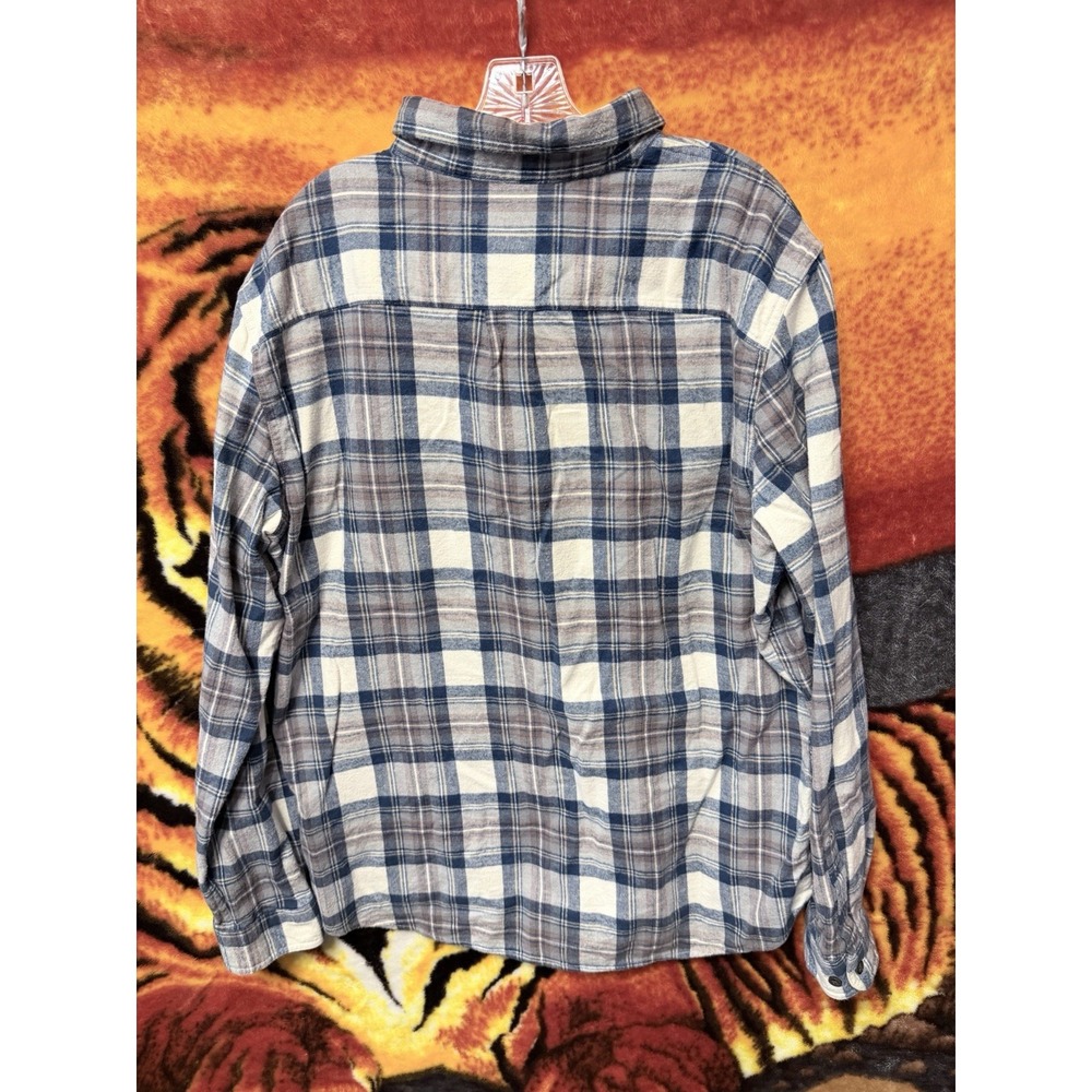 LL BEAN FLANNEL XL SLIM FIT Soft Item 510590 100% Cotton - Picture 2 of 3